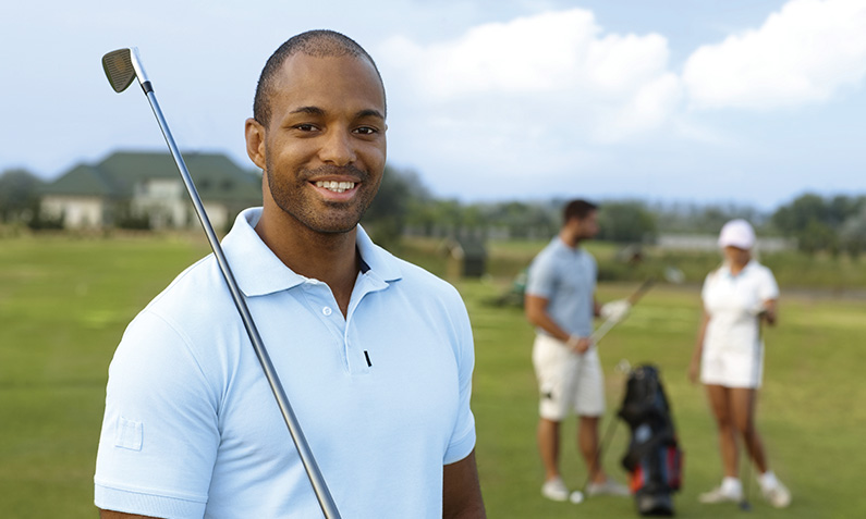 picture of golfer after recovering from golfer's elbow
